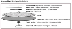 Art Puzzle Puzzelklok - Wereld van Tijd - puzzel en klok van 570 stukjes