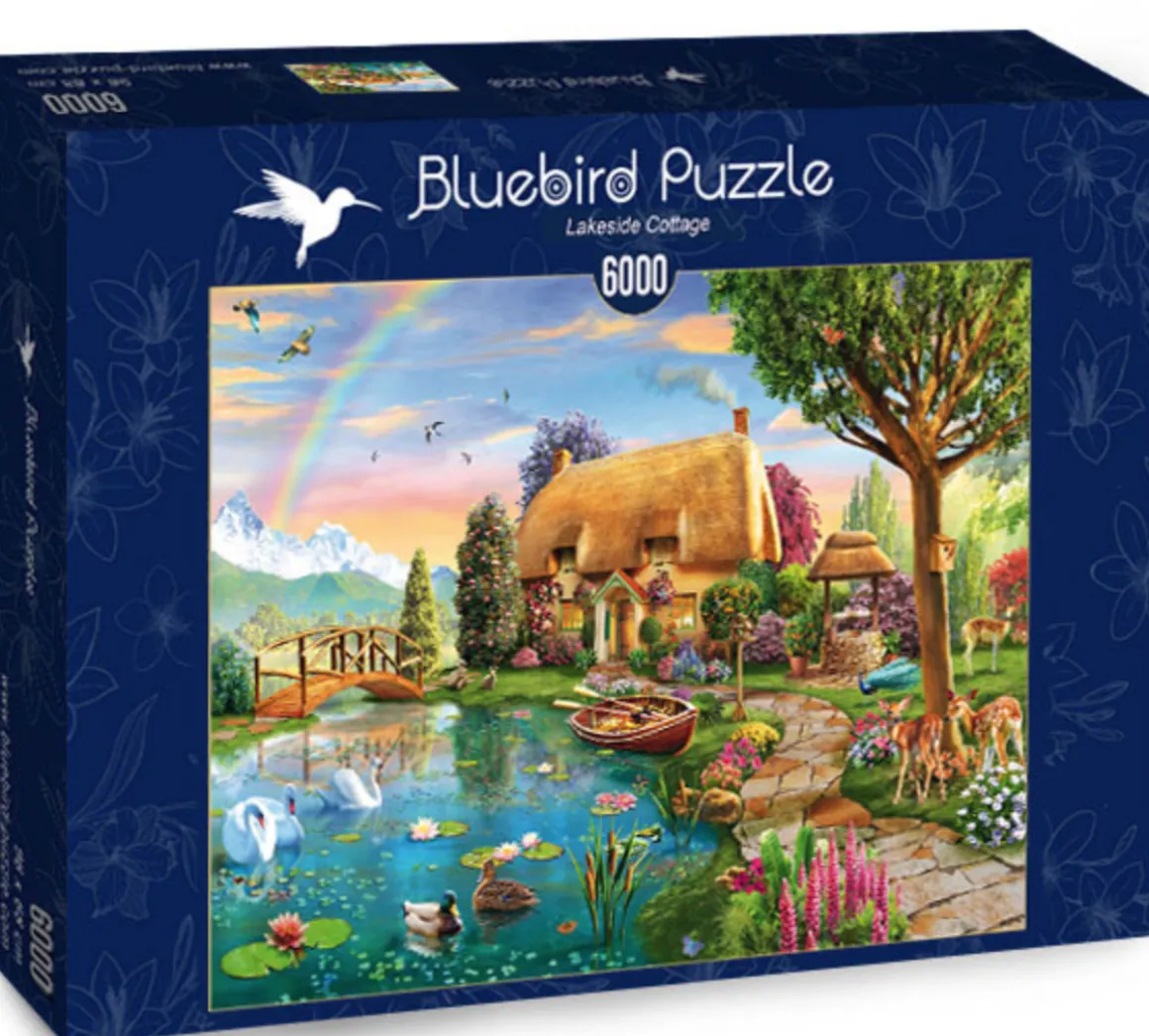 Bluebird Puzzle Cottage aan het meer - puzzel van 6000 stukjes