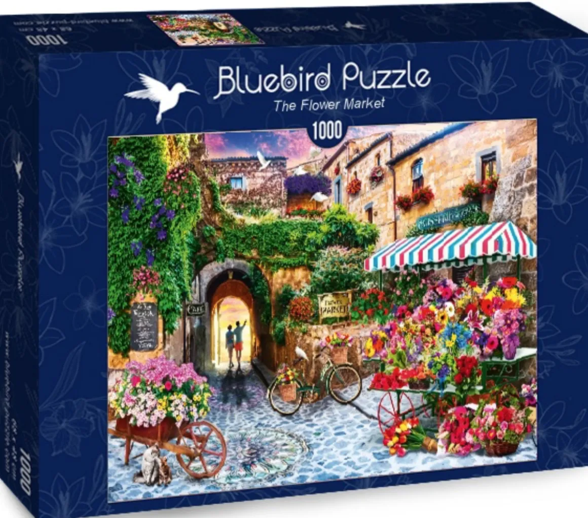 Bluebird Puzzle De bloemenmarkt - puzzel van 1000 stukjes