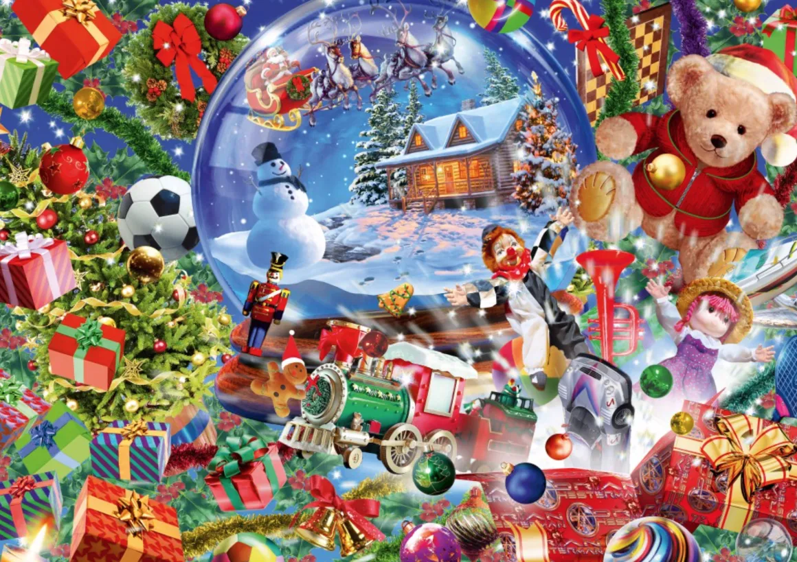 Bluebird Puzzle De sneeuwbol in kerstsfeer - puzzel van 1000 stukjes