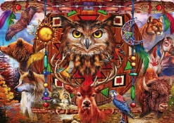 Bluebird Puzzle Dierentotem - puzzel van 4000 stukjes