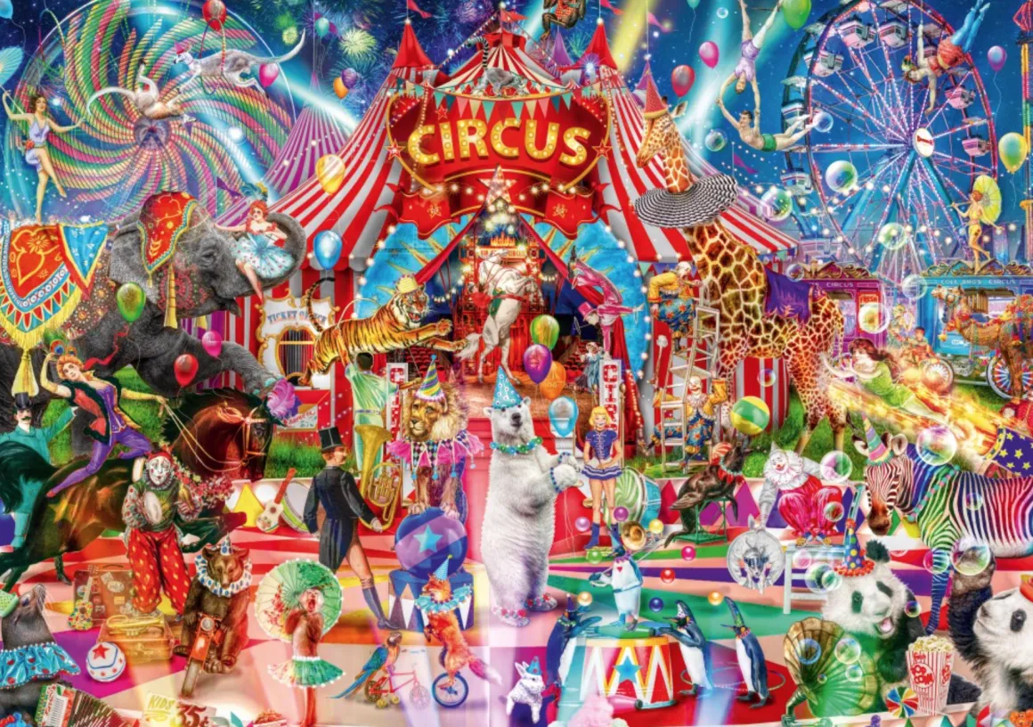 Bluebird Puzzle Een avond in het circus - puzzel van 4000 stukjes