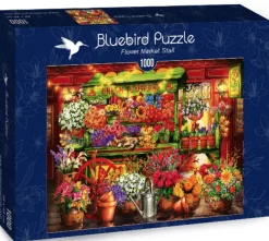 Bluebird Puzzle Kraam op de Bloemenmarkt - puzzel van 1000 stukjes