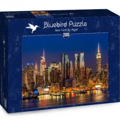 Bluebird Puzzle New York by Night - puzzel van 2000 stukjes