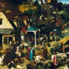 Bluebird Puzzle Pieter Bruegel - Spreekwoorden - puzzel van 3000 stukjes