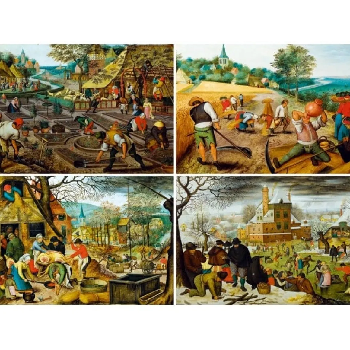 Bluebird Puzzle Pieter Bruegel - De Vier Seizoenen - 1000 stukjes