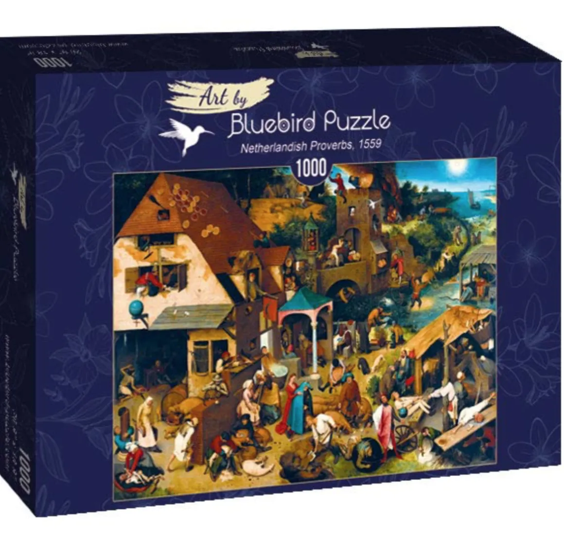 Bluebird Puzzle Pieter Bruegel - Spreekwoorden - 1000 stukjes
