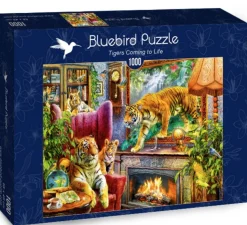 Bluebird Puzzle Tijgers komen tot leven - puzzel van 1000 stukjes