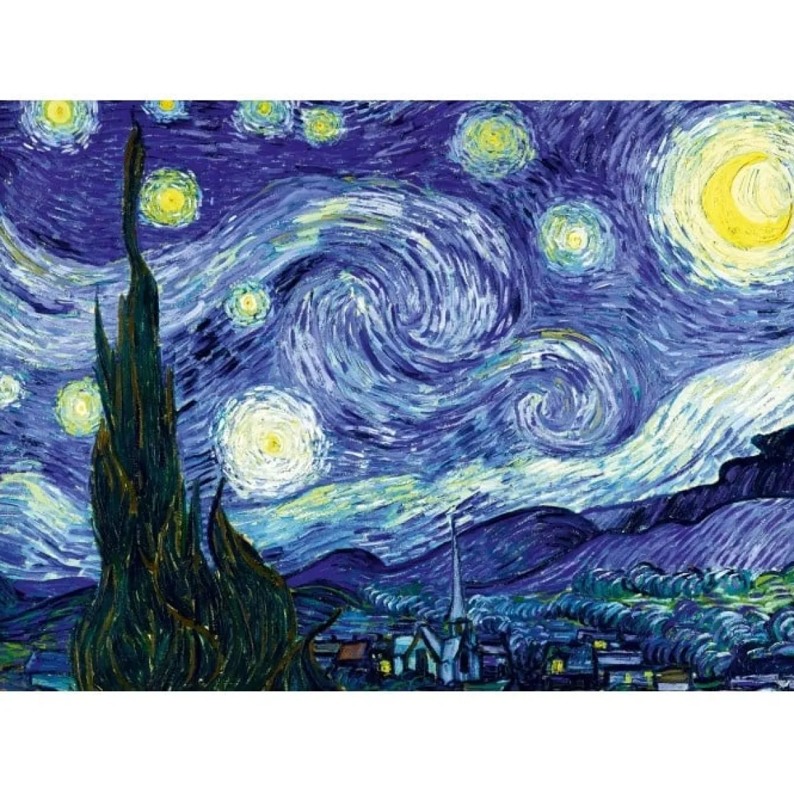 Bluebird Puzzle Vincent Van Gogh - Sterrennacht, 1889- puzzel van 2000 stukjes