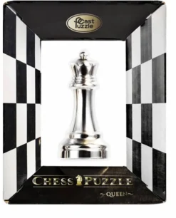 Cast Puzzle Koningin Zilver - Schaakstuk - Cast breinbreker