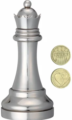 Cast Puzzle Koningin Zilver - Schaakstuk - Cast breinbreker