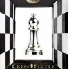 Cast Puzzle Loper Zilver- Schaakstuk - breinbreker