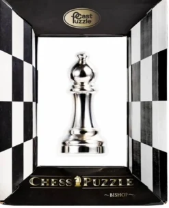 Cast Puzzle Loper Zilver- Schaakstuk - breinbreker