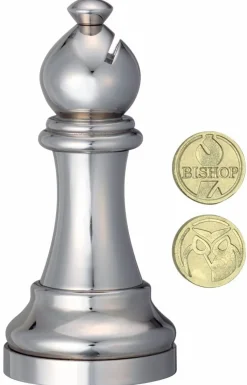 Cast Puzzle Loper Zilver- Schaakstuk - breinbreker