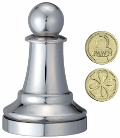 Cast Puzzle Pion Zilver- Schaakstuk - breinbreker