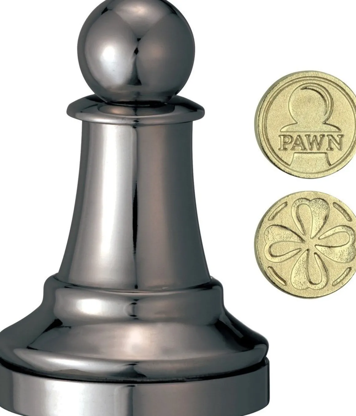 Cast Puzzle Pion Zwart- Schaakstuk - breinbreker