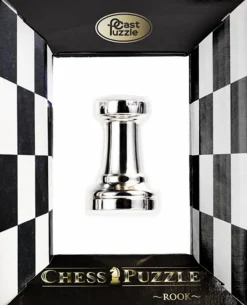 Cast Puzzle Toren Zilver- Schaakstuk - Cast breinbreker