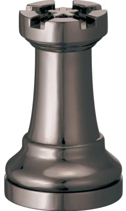 Cast Puzzle Toren Zwart- Schaakstuk - Cast breinbreker