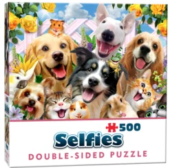 Cheatwell Vriendjes Selfie- 500 stukjes - dubbelzijdige puzzel