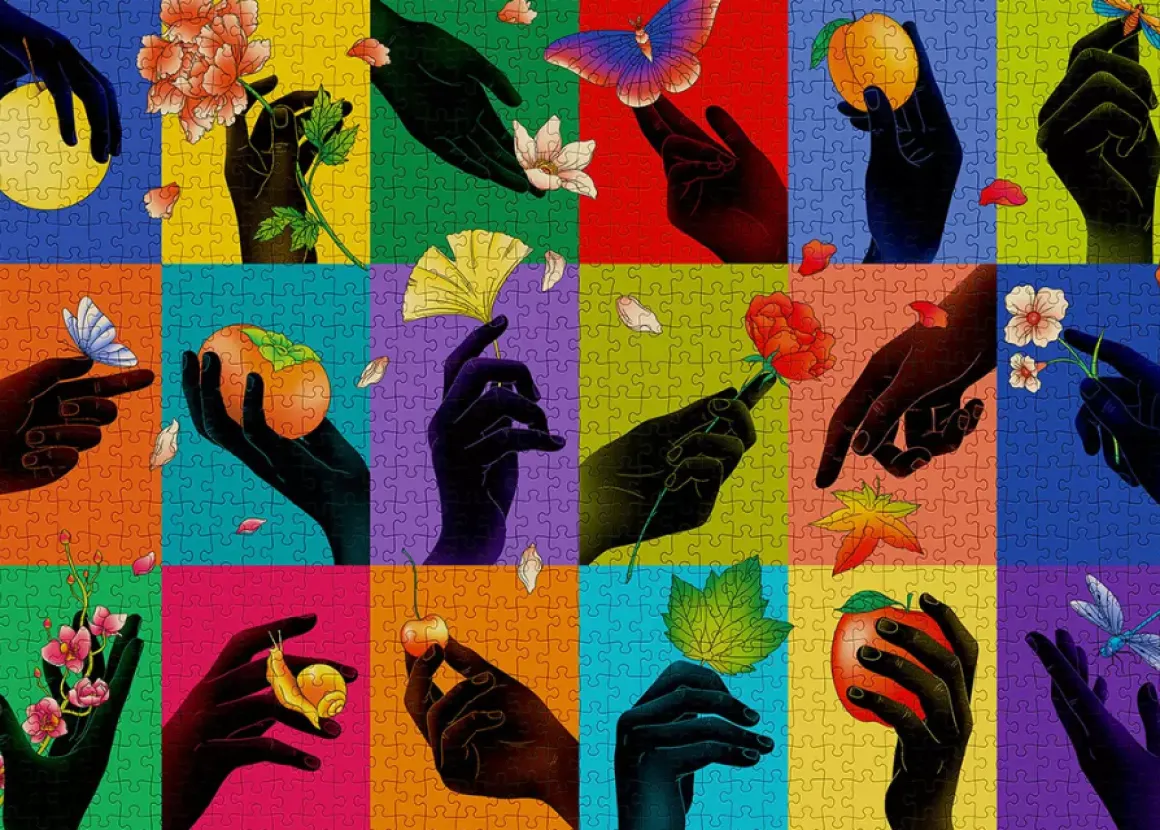 Cloudberries Hands - puzzel van 1000 stukjes