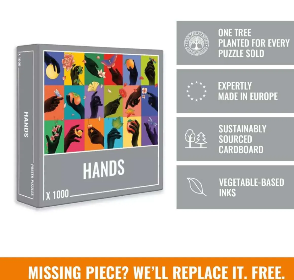 Cloudberries Hands - puzzel van 1000 stukjes