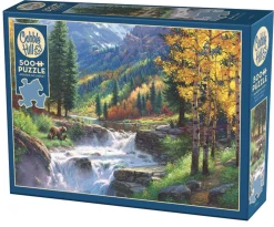 Cobble Hill Beren aan de waterval - puzzel van 500 XL stukjes