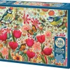 Cobble Hill Briesje in de bloementuin - puzzel van 500 XL stukjes