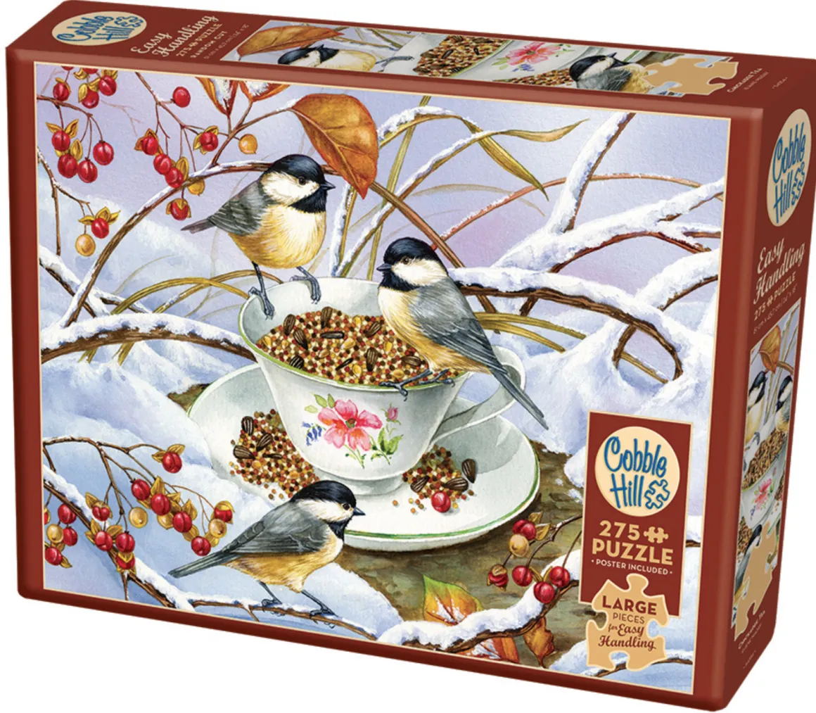 Cobble Hill Chickadee Tea - puzzel van 275 XXL stukjes
