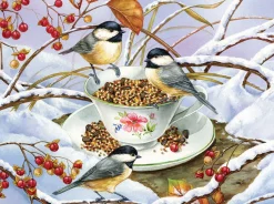 Cobble Hill Chickadee Tea - puzzel van 275 XXL stukjes