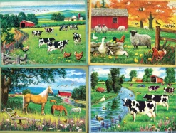 Cobble Hill Country Friends - puzzel van 275 XXL stukjes