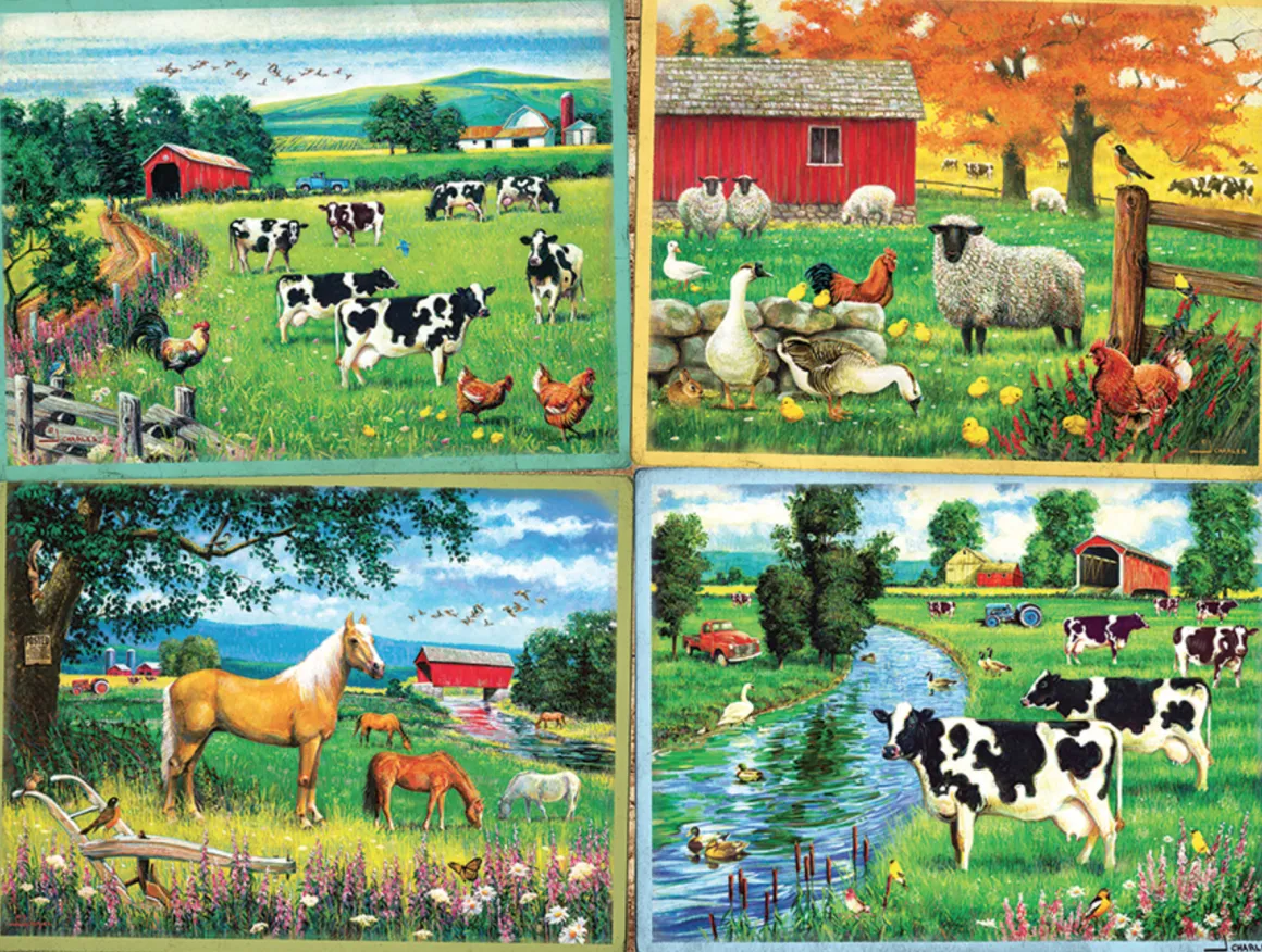 Cobble Hill Country Friends - puzzel van 275 XXL stukjes