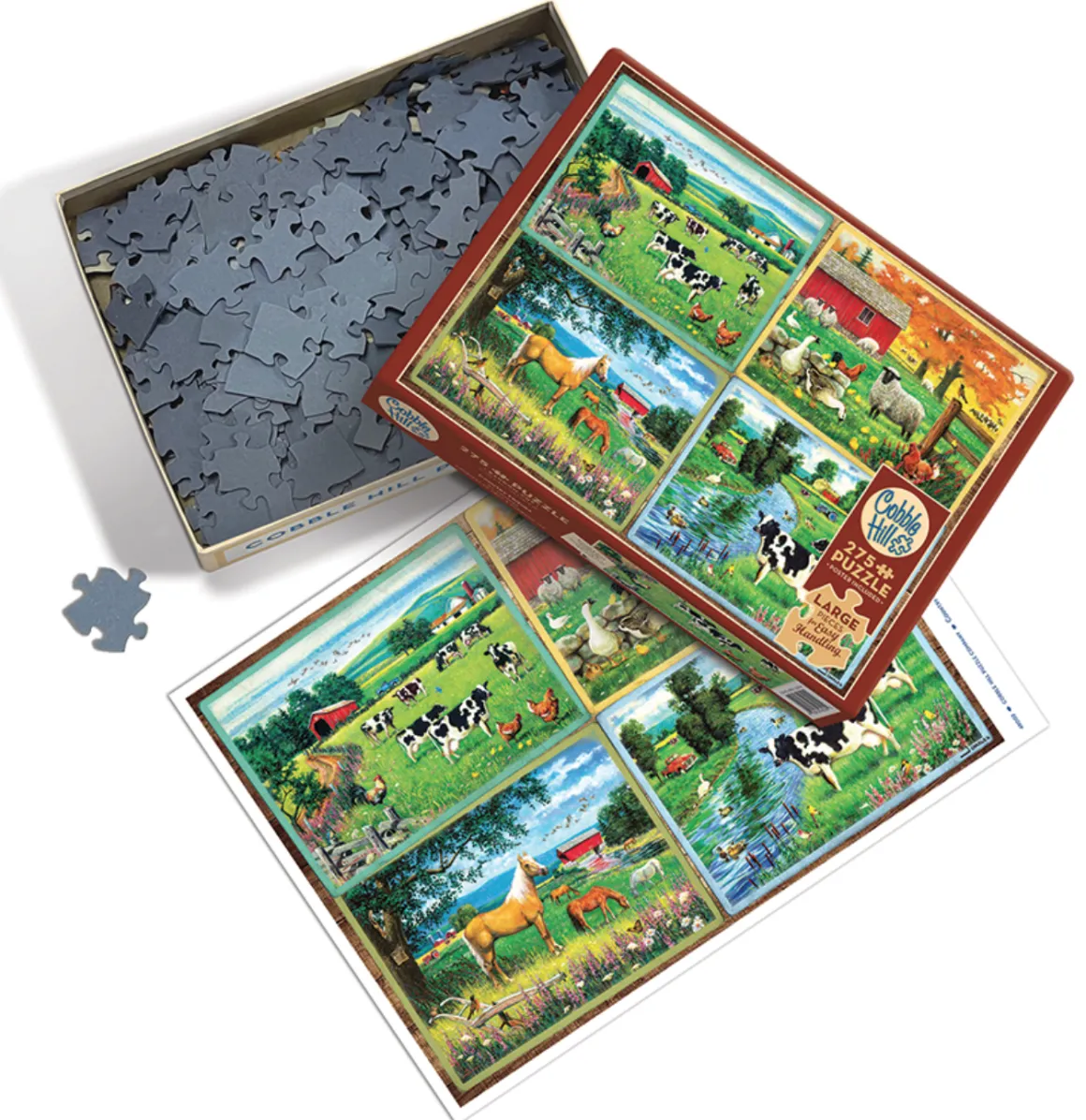 Cobble Hill Country Friends - puzzel van 275 XXL stukjes