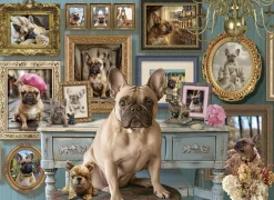Cobble Hill De Franse Bulldog - puzzel van 500 XL stukjes