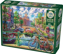 Cobble Hill Gracht in Amsterdam - puzzel van 1000 stukjes