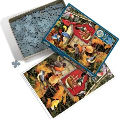 Cobble Hill Herfst Vogelhuisje - puzzel van 500 XL stukjes