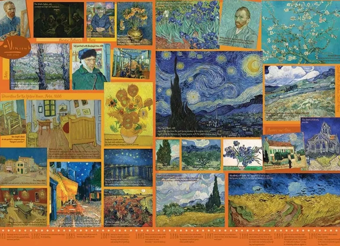 Cobble Hill Het leven Van Gogh - puzzel van 1000 stukjes