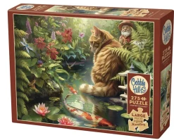Cobble Hill Koi kat - puzzel van 275 XXL stukjes