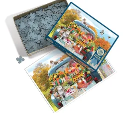 Cobble Hill Pick-up Truck in de herfst - puzzel van 500 XL stukjes