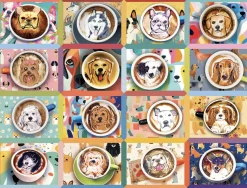 Cobble Hill Puppy Lattes - puzzel van 275 XXL stukjes
