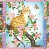 Cobble Hill Quilt met bloesems en kittens - puzzel van 1000 stukjes