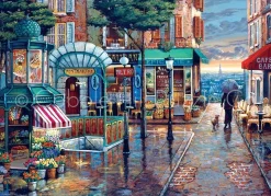 Cobble Hill Regenachtige Wandeling - puzzel van 1000 stukjes
