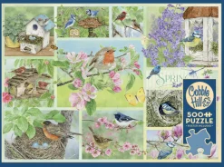 Cobble Hill Tuinvogels in de Lente - puzzel van 500 XL stukjes