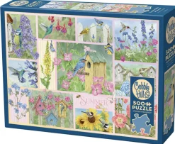Cobble Hill Tuinvogels in de Zomer - puzzel van 500 XL stukjes
