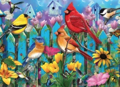 Cobble Hill Vogels op het hek - puzzel van 500 XL stukjes