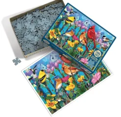 Cobble Hill Vogels op het hek - puzzel van 500 XL stukjes