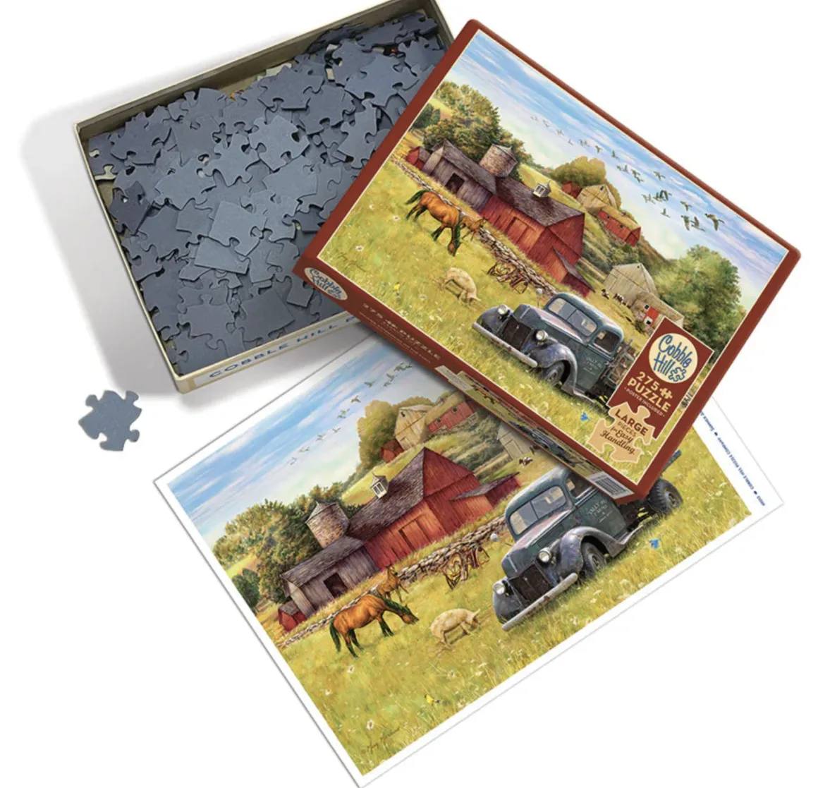 Cobble Hill Zomer op de boerderij - puzzel van 275 XXL stukjes