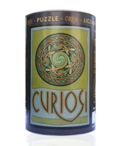 Curiosi Draak - Dubbelzijdige Ronde puzzel in hout - 88 stukjes