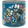 Curiosi Papillon - Dubbelzijdige Ronde puzzel in hout - 424 stukjes