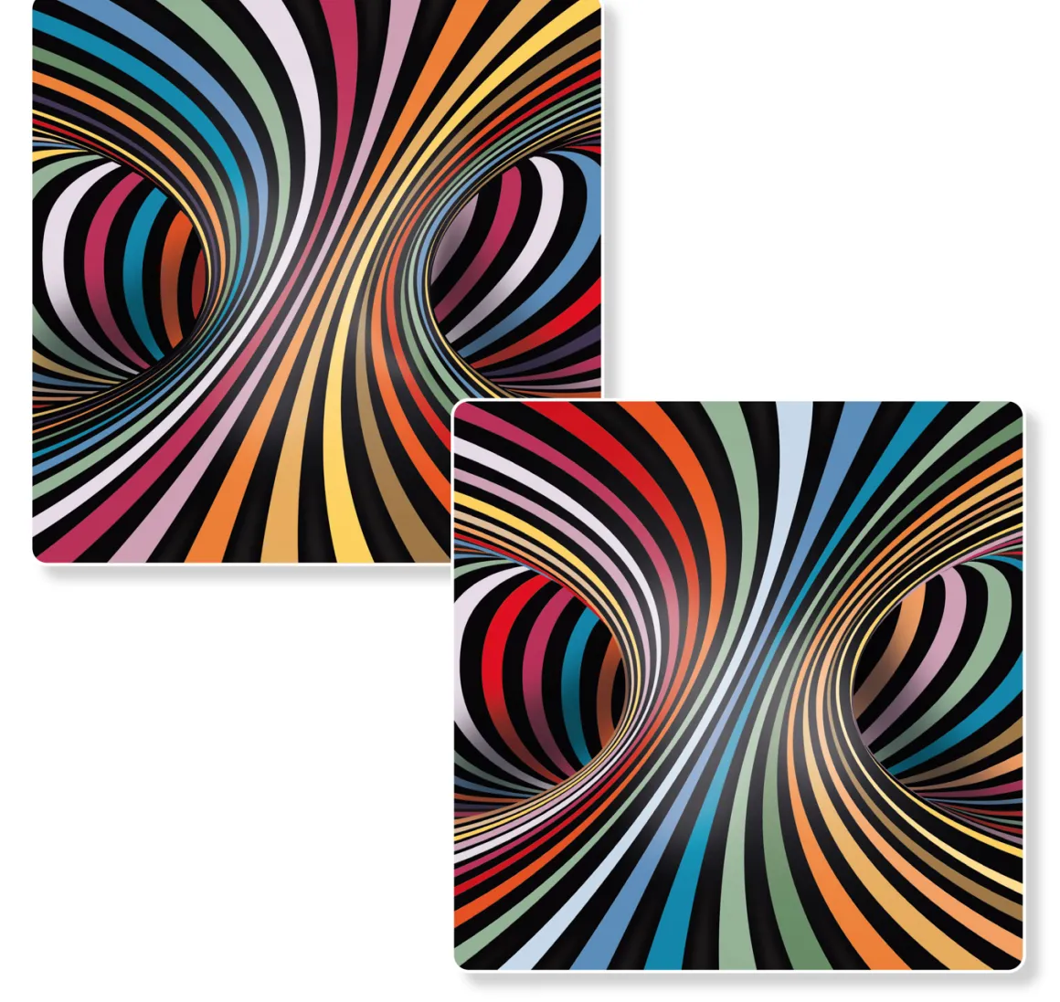 Curiosi Puzzel Double Candy - Dubbelzijdige puzzel in Hout - 123 stukjes