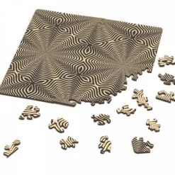 Curiosi Puzzel Double Q-Flower - Dubbelzijdige puzzel in Hout - 123 stukjes